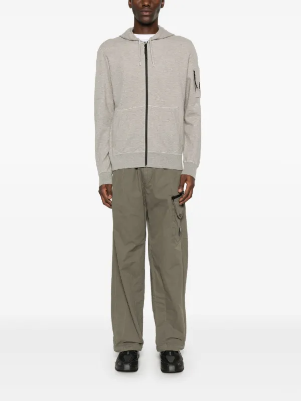 C.P. Company Fleece Zipped Hoodie | Grey | FARFETCH GE