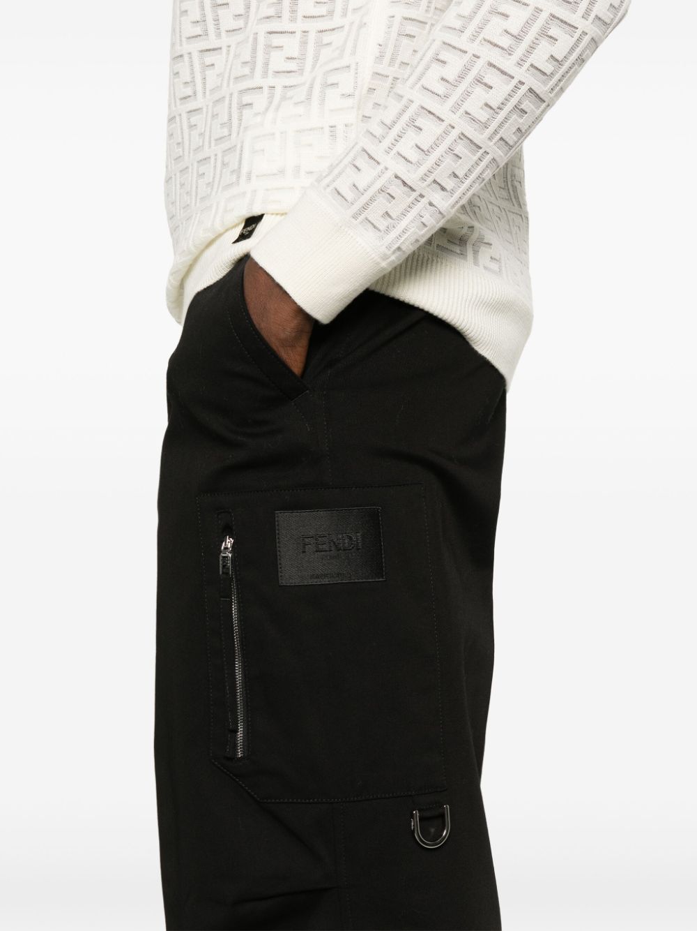 FENDI Straight broek Zwart