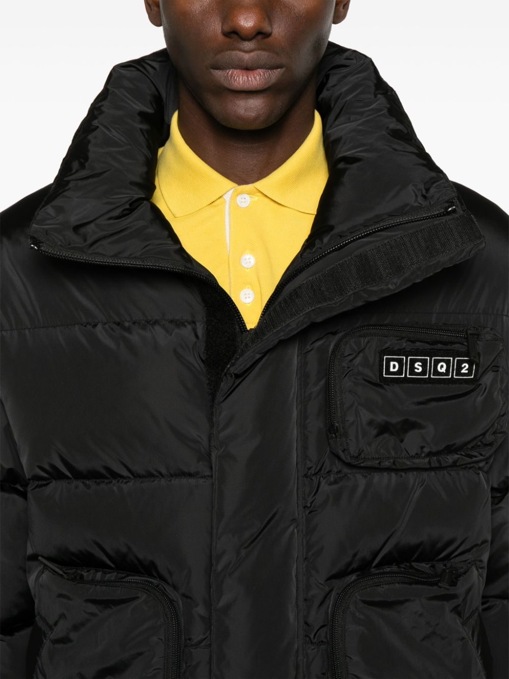 Shop Dsquared2 Logo-appliquéd Puffer Jacket In Black