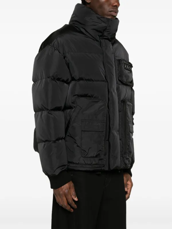 DSQUARED2 logo-appliquéd Puffer Jacket | Black | FARFETCH AO