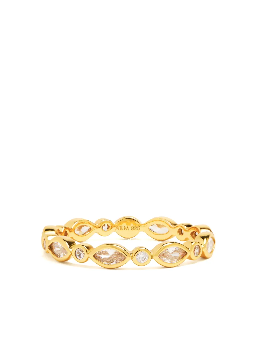 Astrid & Miyu Navette Crystal ring | Gold | Image 1