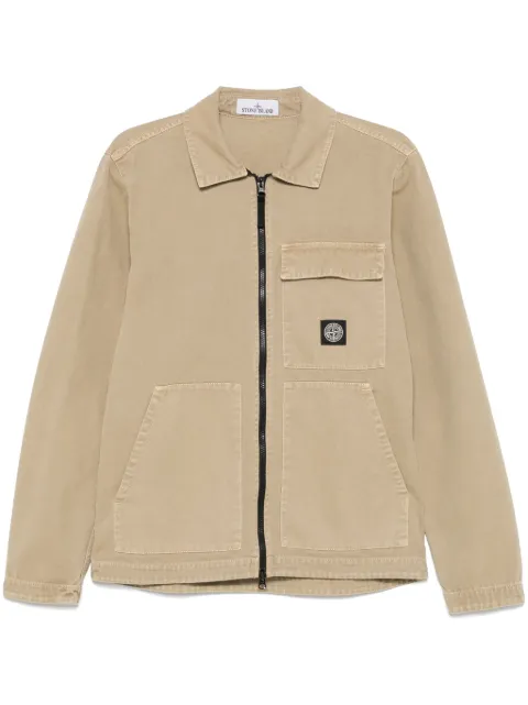 Stone Island chemise à patch logo