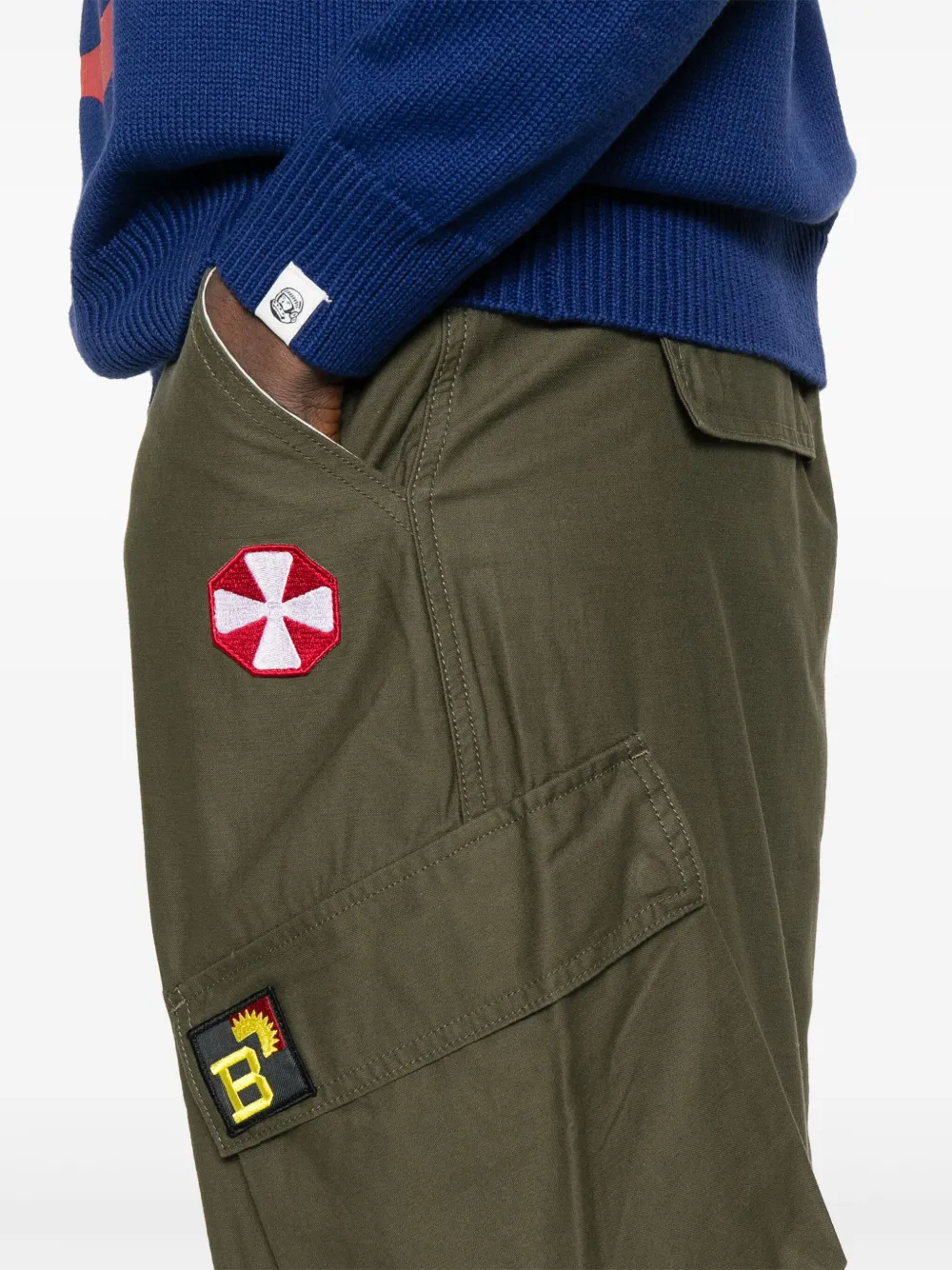 Billionaire Boys Club Cargo broek met patch Groen