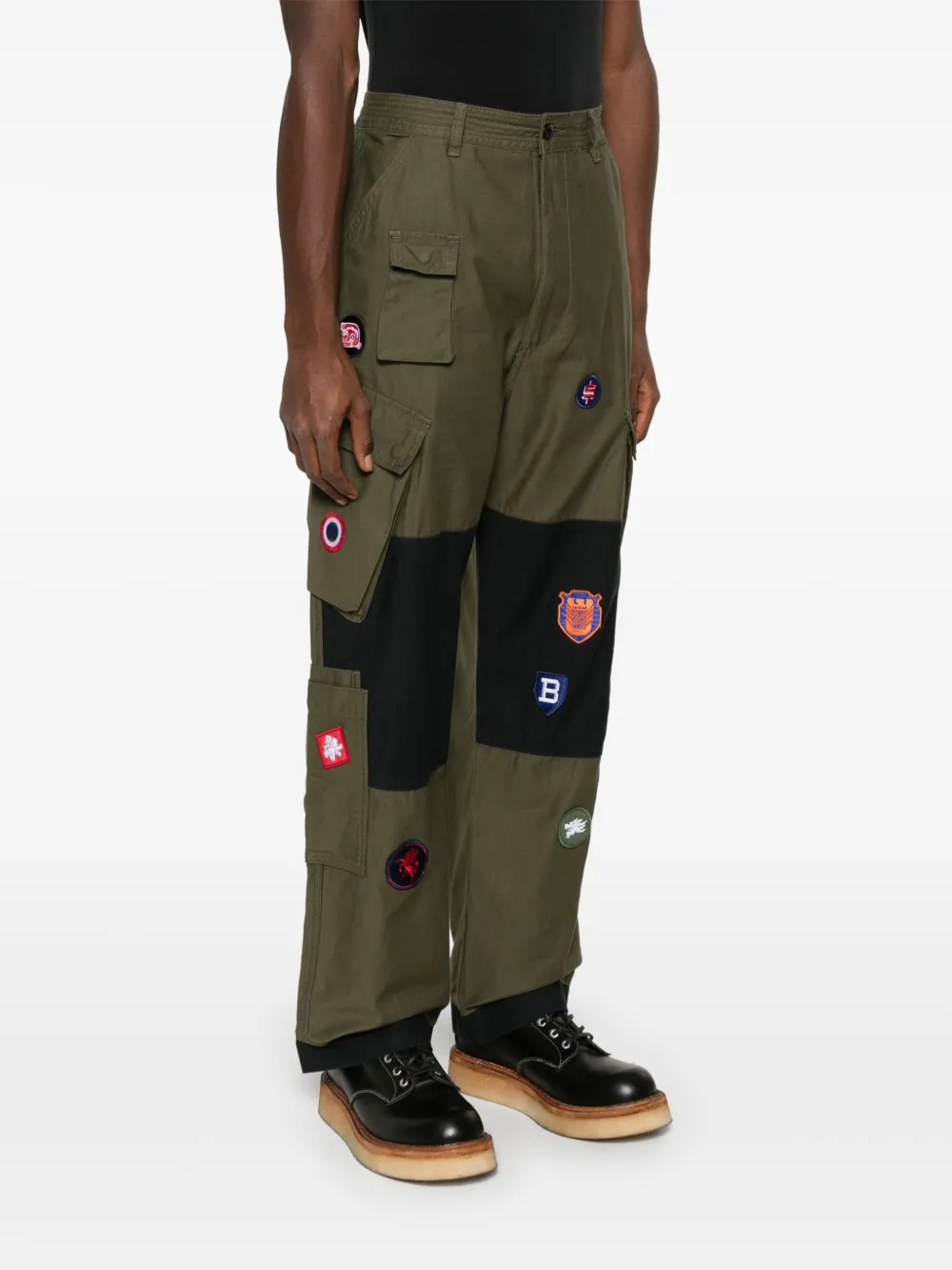 Billionaire Boys Club Cargo broek met patch Groen