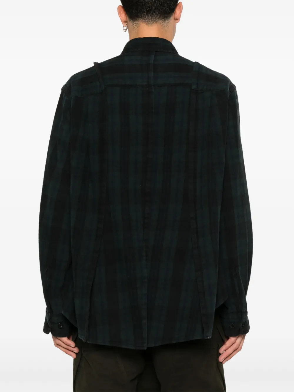 sacai Overhemd met vlakken Groen