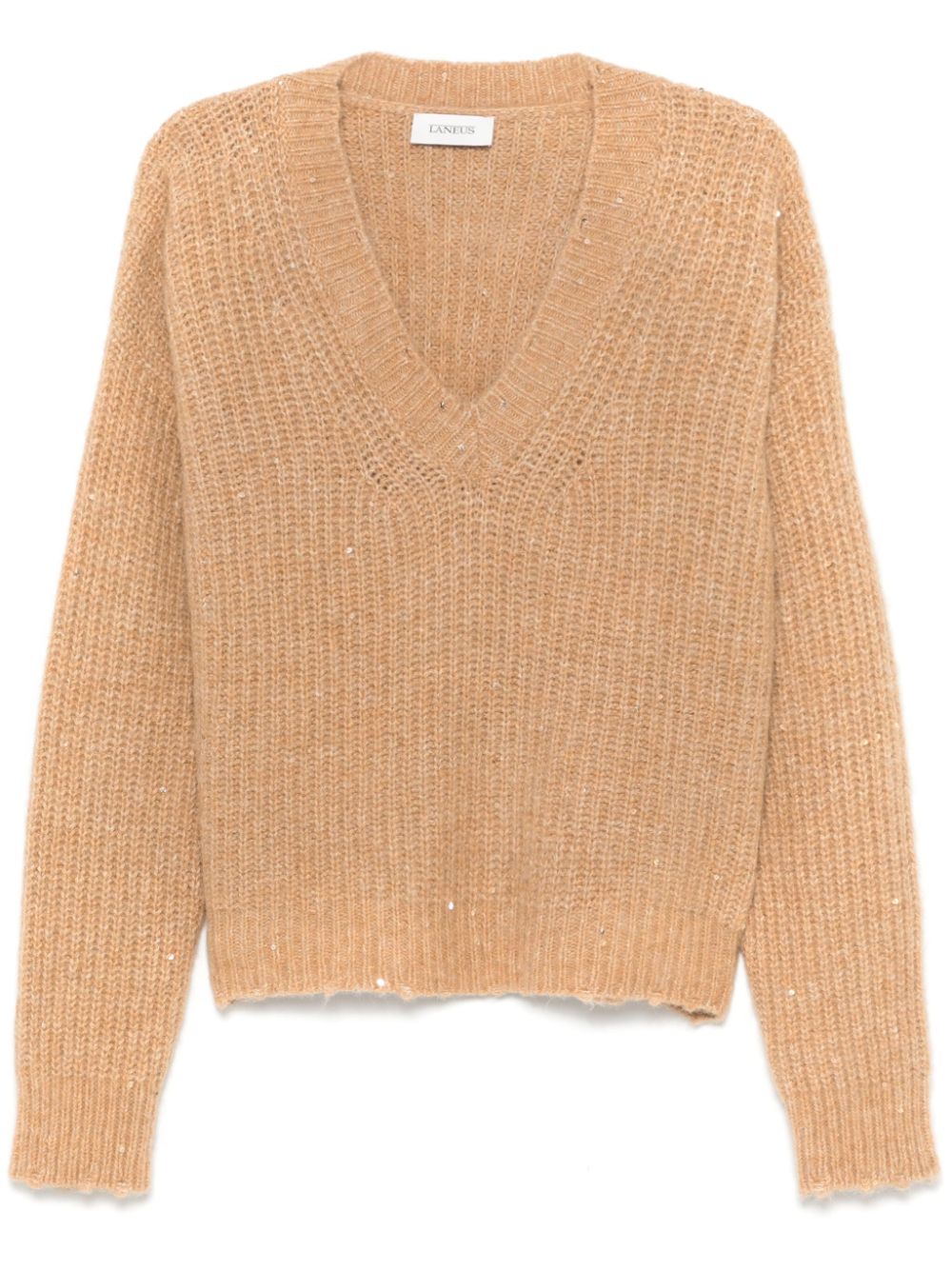 Laneus sequined sweater - Neutrals