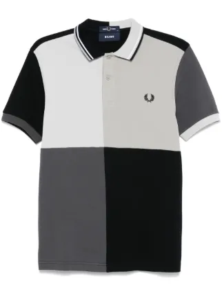 Fred Perry x Beams カラーブロック ポロシャツ | ブラック | FARFETCH JP