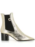 Laurence Dacade metallic-effect boots - Gold