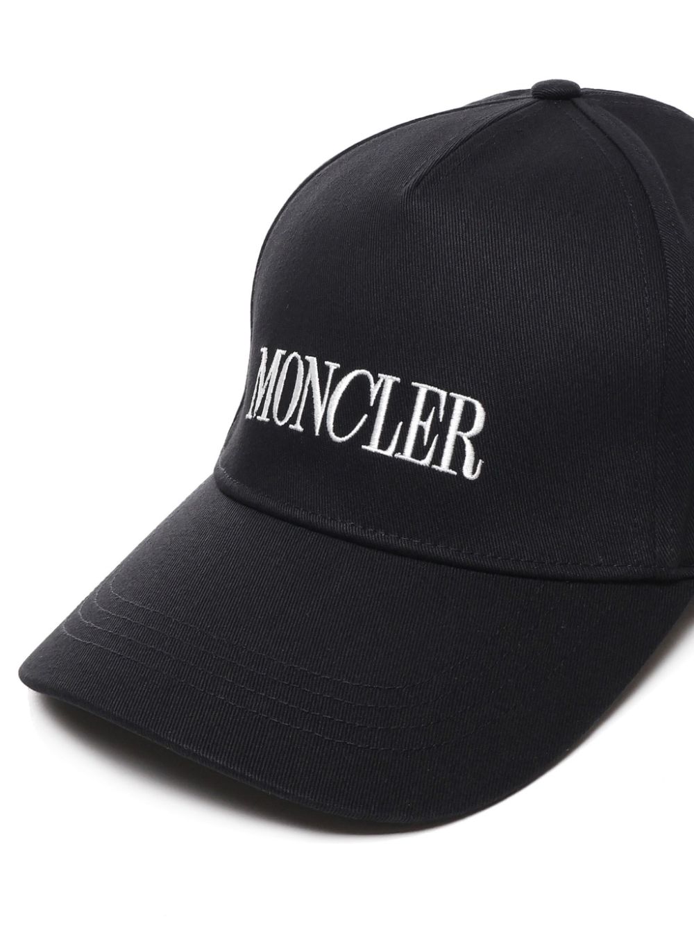 Shop Moncler Logo-embroidered Cap In Black