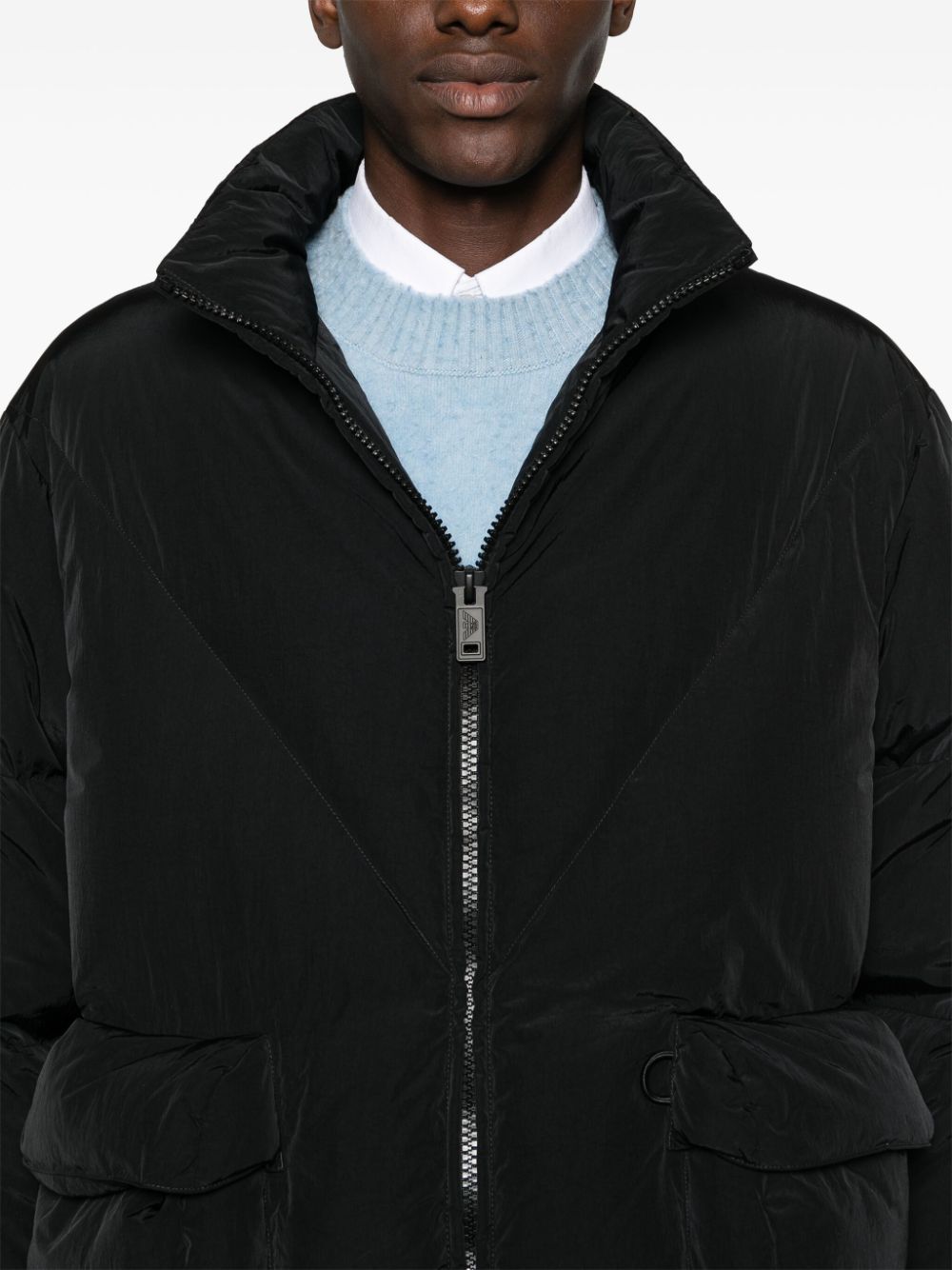 Emporio Armani funnel-neck jacket Men