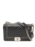 CHANEL Pre-Owned 2017-2018 Boy Chanel shoulder bag - Black