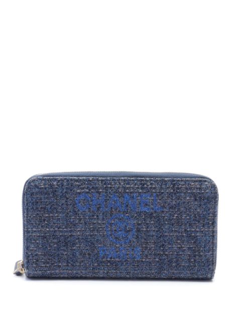 HOT SALE CHANEL 2018-2019 Deauville zip-around wallet Women