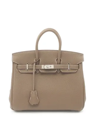 Hermes Pre Owned 2023 Birkin 25 Tote Bag Brown FARFETCH IE