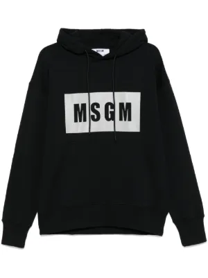 MSGM ロゴ パーカー | ブラック | FARFETCH JP