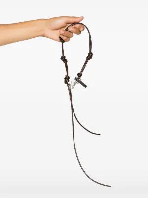 ☆OUR LEGACY☆ Udon Radon Necklace Dark Brown A4248ULD OUR LEGACY Udon Ladon Necklace | Brown | FARFETCH TH