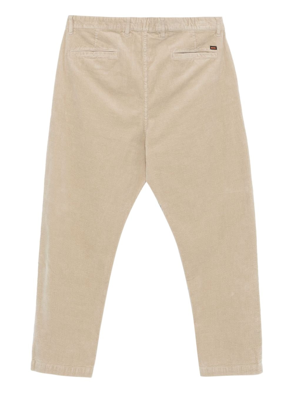 BOSS Ribfluwelen broek - Beige