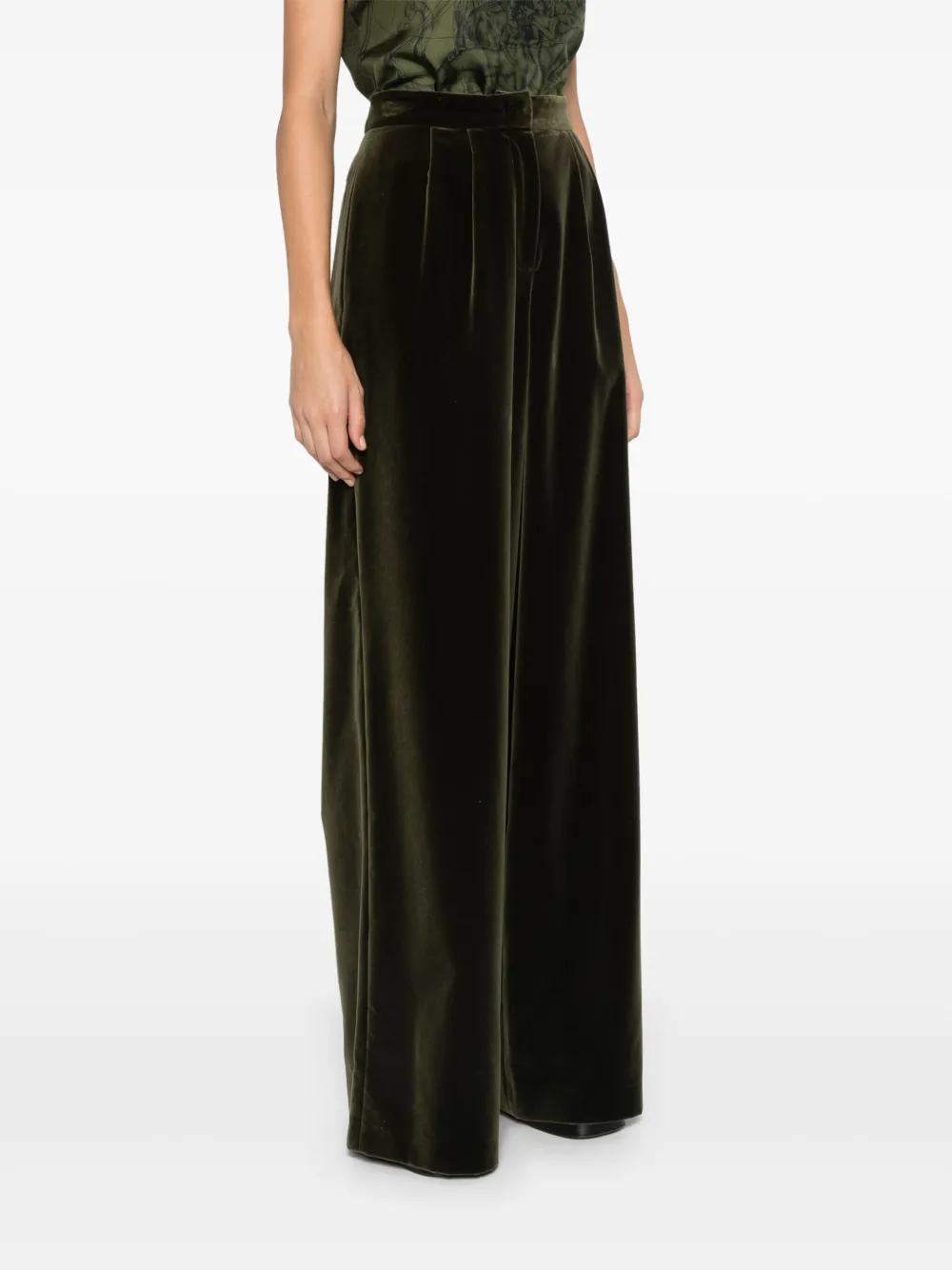 Fabiana Filippi Fluwelen broek Groen