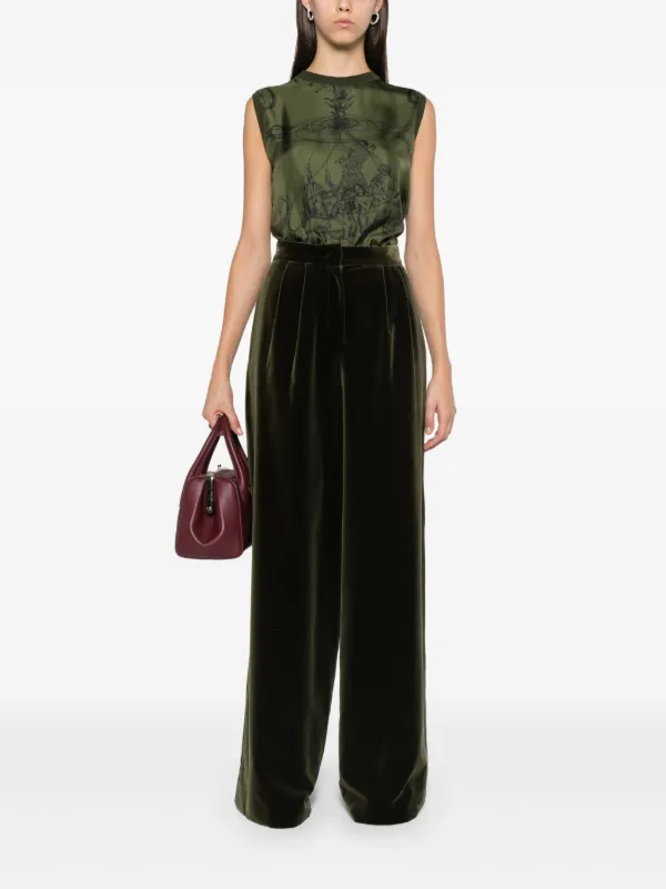 [FABIANA FILIPPI] ベルベットタキシードパンツ Fabiana Filippi ベルベット パンツ | グリーン | FARFETCH JP