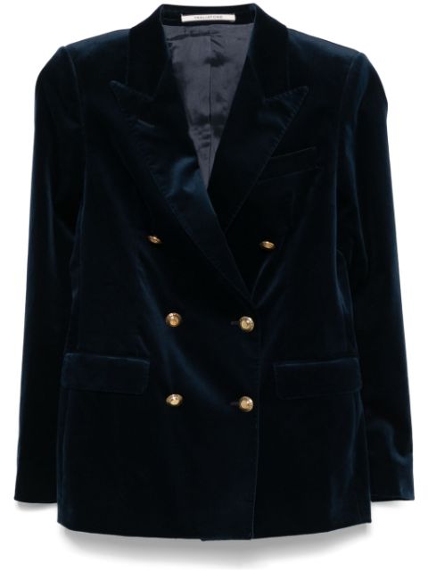 Tagliatore velour blazer Women