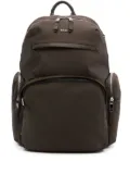 BOSS logo-lettering backpack - Brown