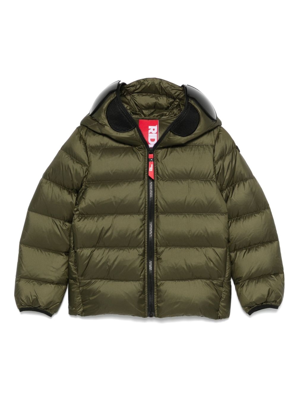 AI Riders on the Storm Young ripstop puffer jacket - Green