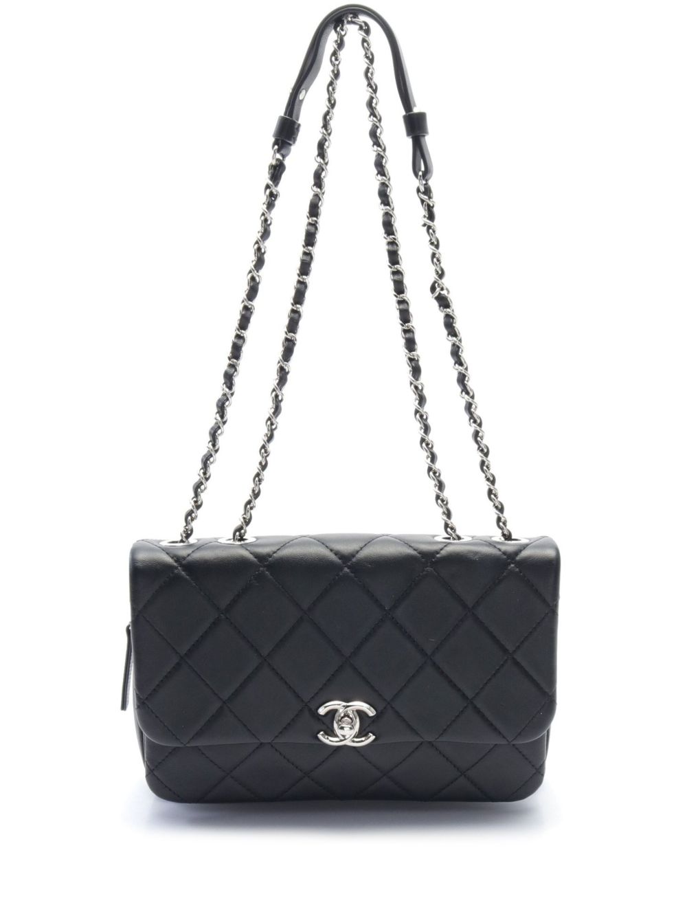 CHANEL Pre-Owned 2019 CC turn-lock diamond-quilted shoulder bag WOMEN