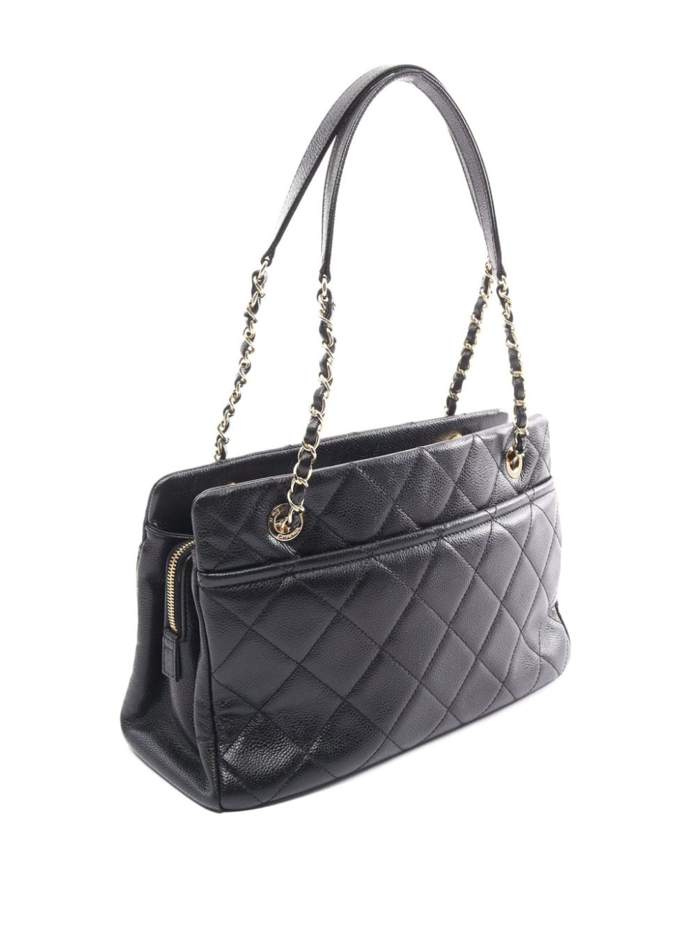 CHANEL Pre-Owned 2012-2013 gewatteerde shopper - Zwart