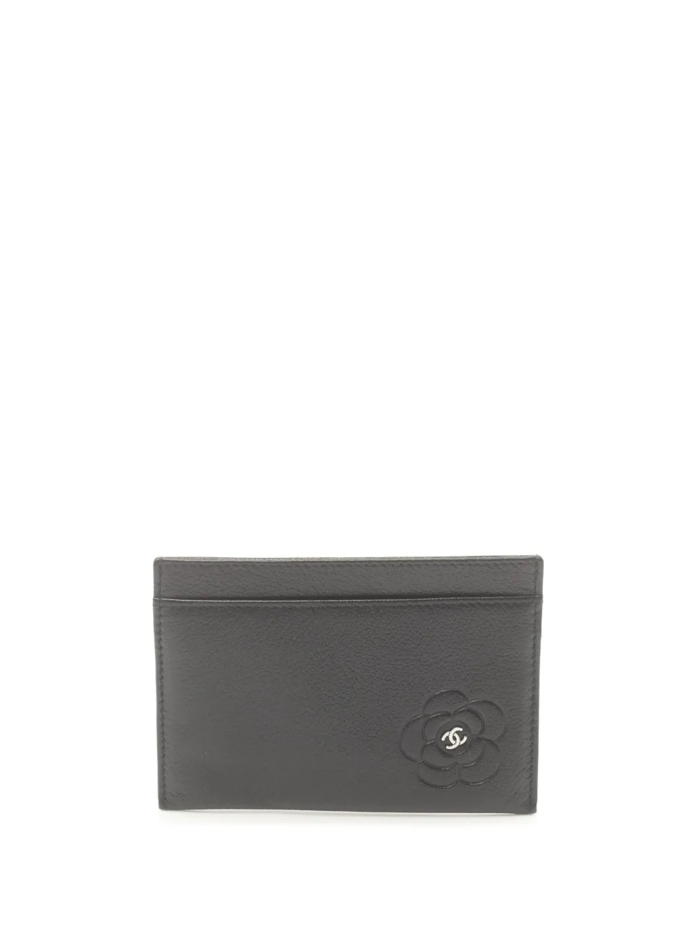 CHANEL Pre-Owned 2008-2009 Camellia card holder – Black