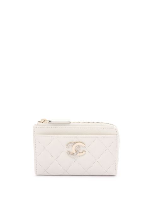 CHANEL 2020s CC diamond-quilted wallet Women