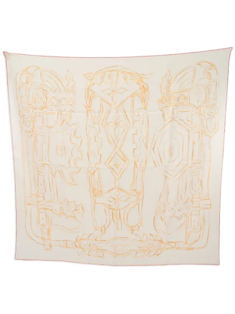 Hermès Pre-Owned 2020 Brides et Destin Esquisse scarf