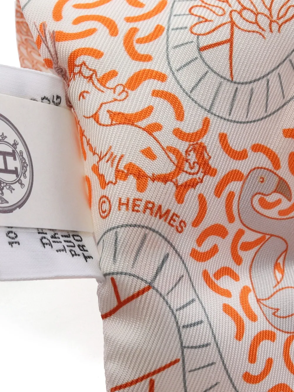 Hermès PreOwned Mascada Twilly Splash Park 2020 Naranja FARFETCH MX