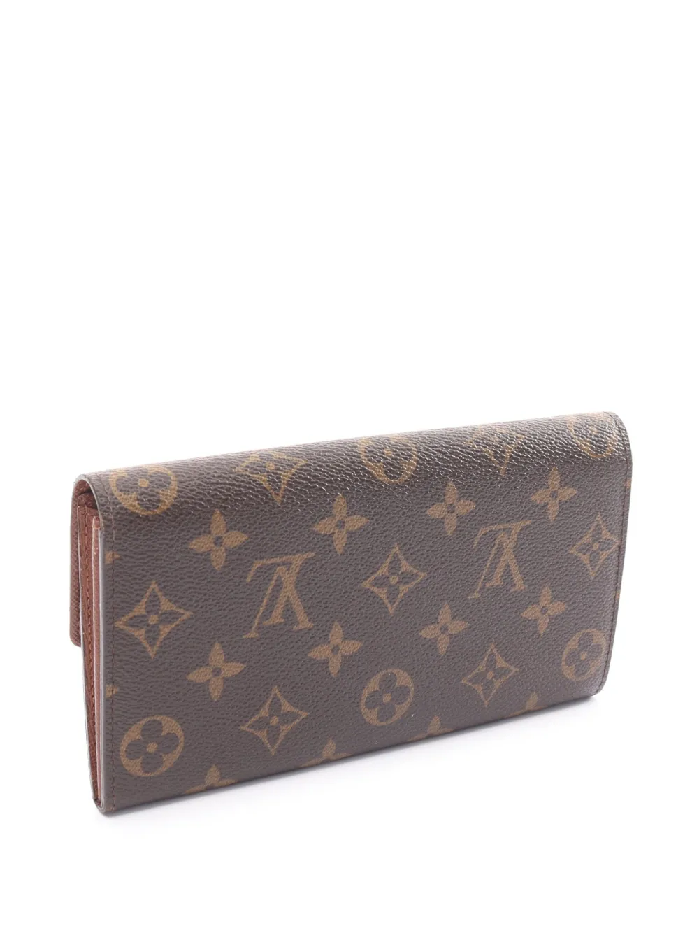 Louis Vuitton Pre-Owned 2011 Sara lange portemonnee - Bruin