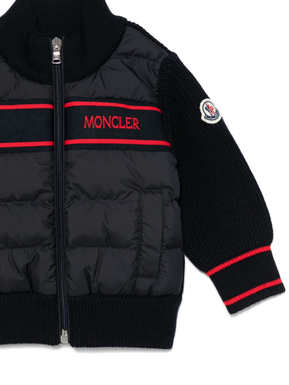 Moncler Enfant Gewatteerde jas Blauw