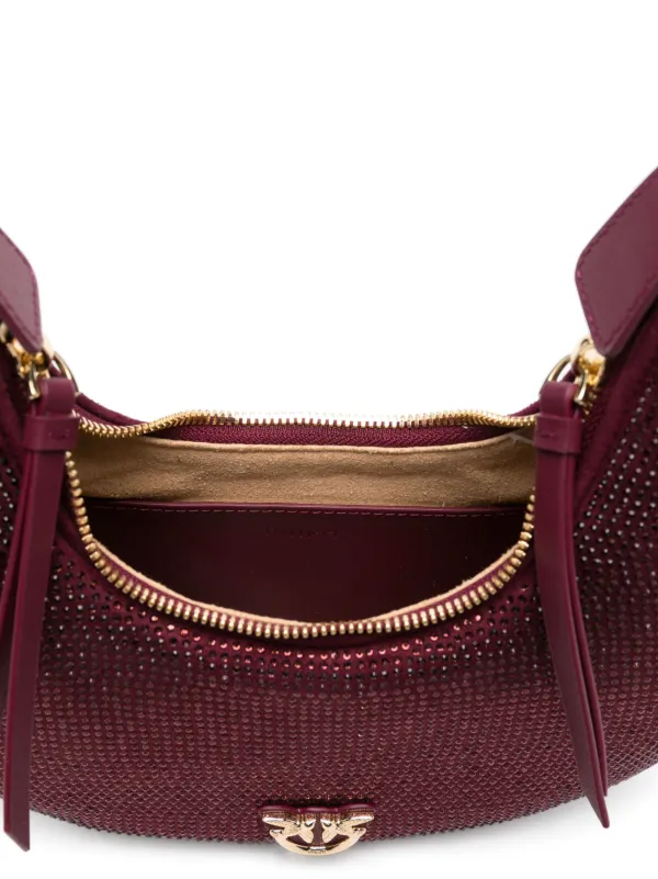PINKO Mini Brioche Embellished Tote Bag | Red | FARFETCH GR
