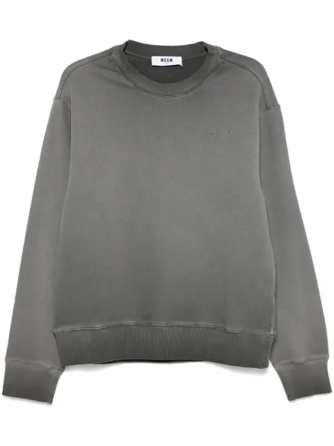 MSGM sudadera con logo bordado