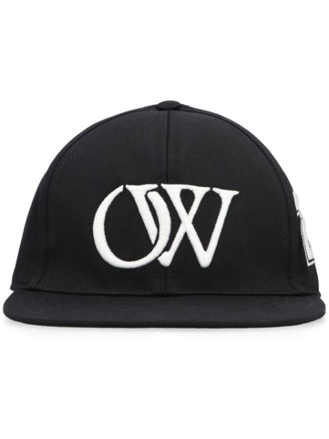 Off-White logo-embroidered cap Men