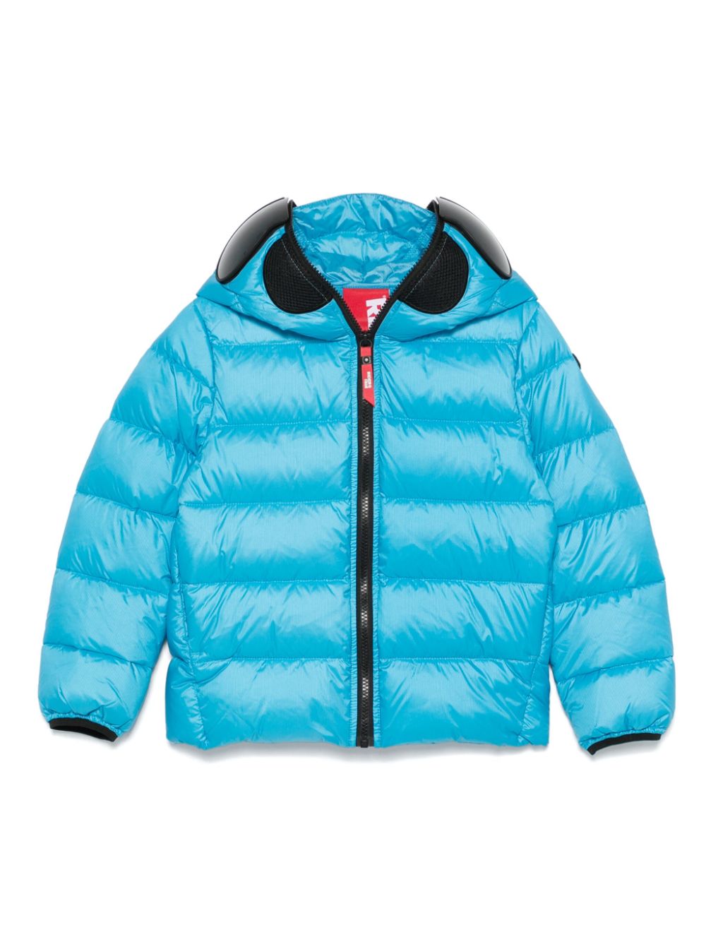 AI Riders on the Storm Young ripstop puffer jacket - Blue