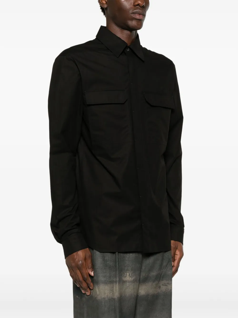 Rick Owens Work overhemd Zwart