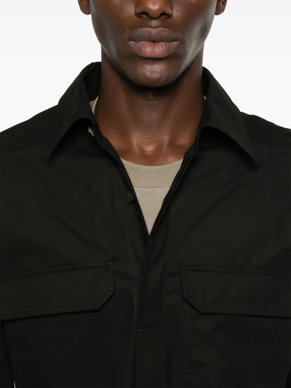 Rick Owens Work overhemd Zwart