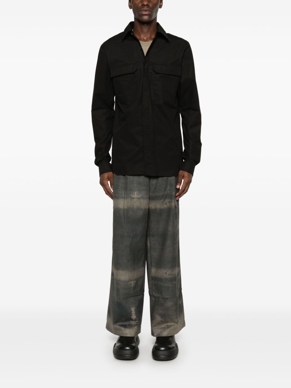 Rick Owens Work shirt - Zwart