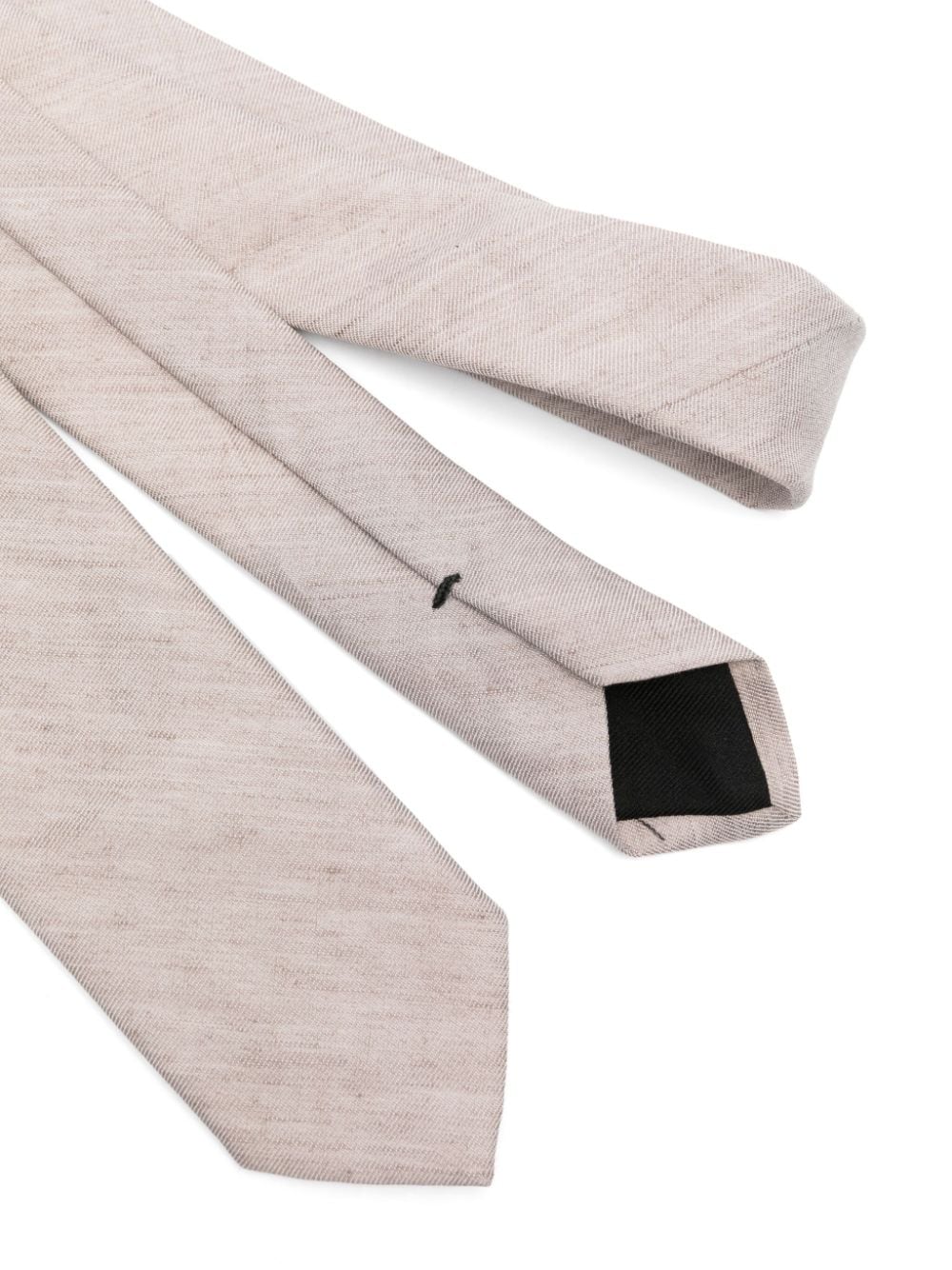 Shop Hugo Boss Interlock-twill Tie In Neutrals