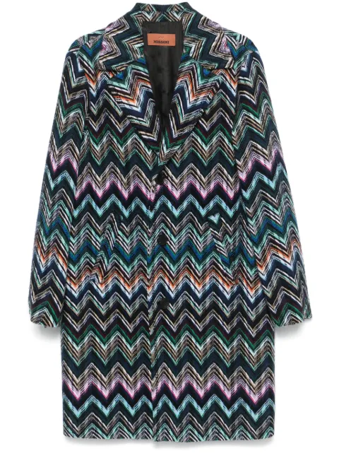 Missoni abrigo de tejido chevron
