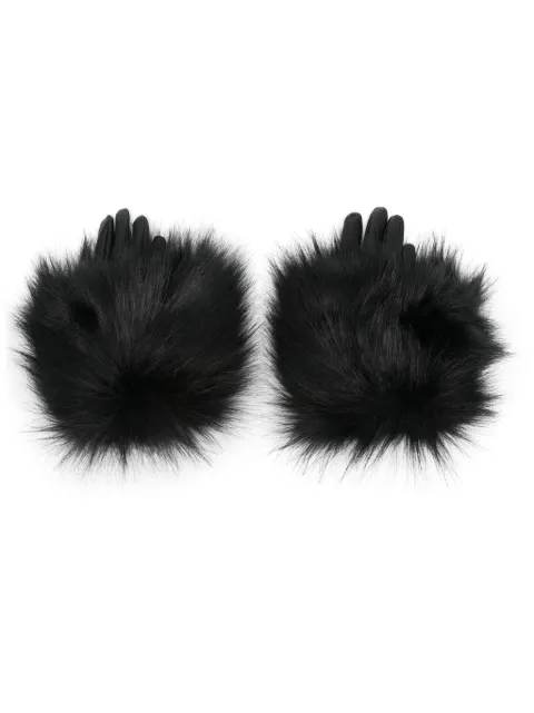 Saint Laurent guantes texturizados