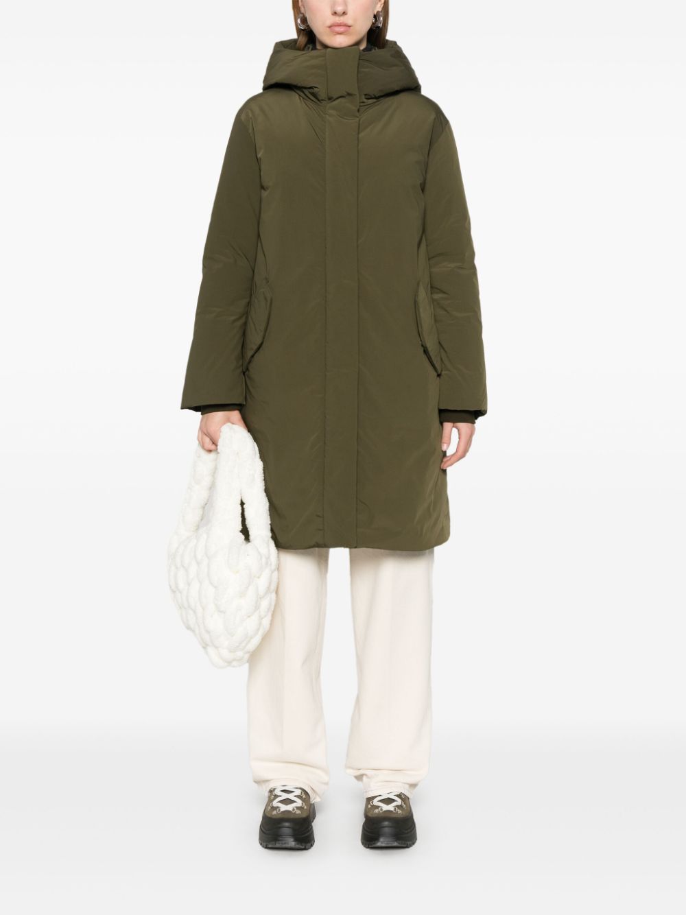 Woolrich Cocoon parka - Groen