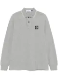 Stone Island long-sleeve polo shirt - Grey