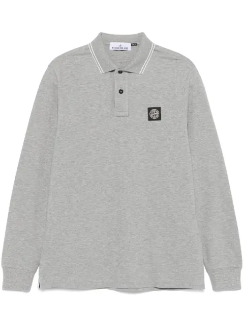 Stone Island long-sleeve polo shirt