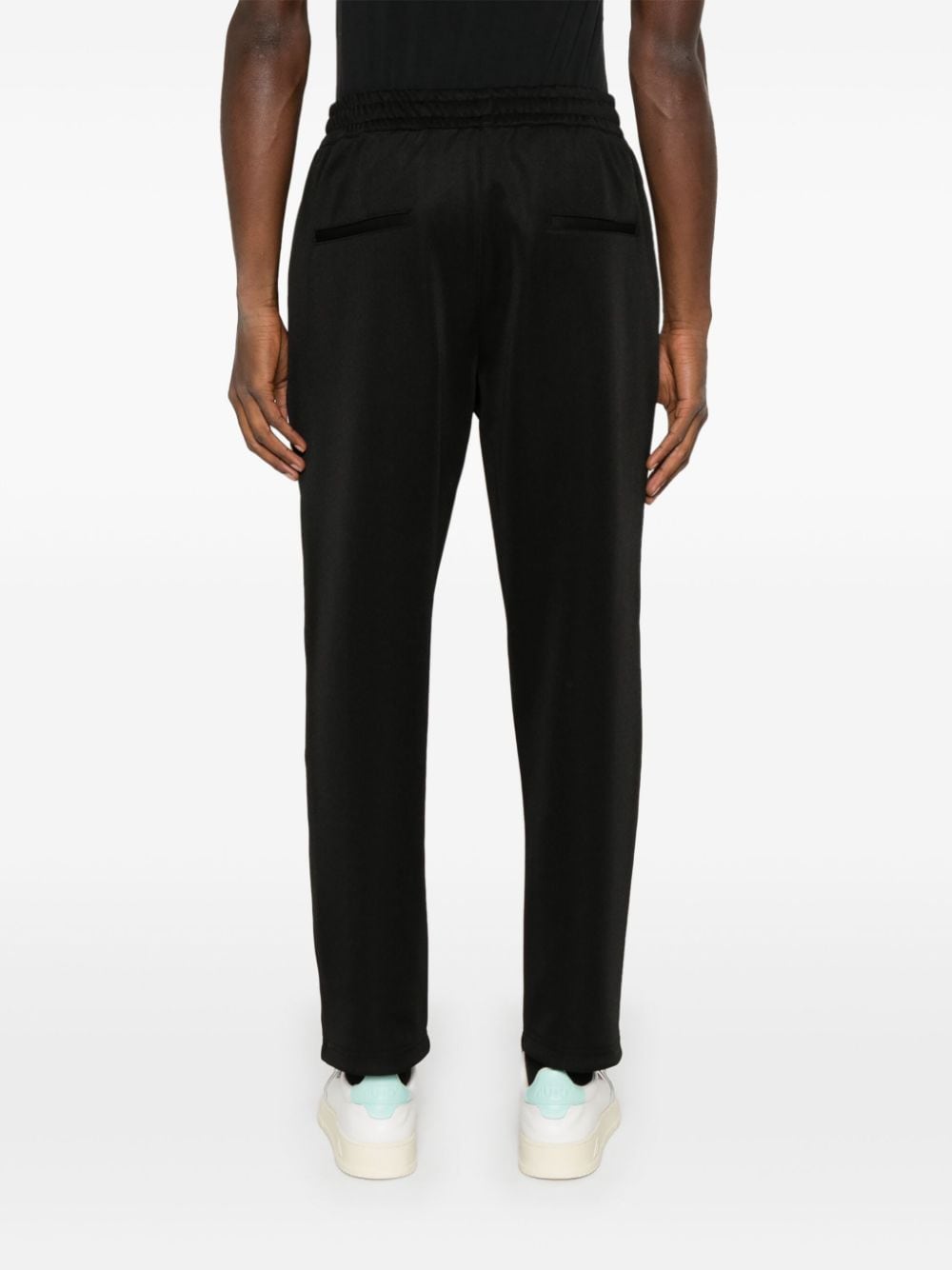 Shop Low Brand Contrasting-trim Track Pants In Black