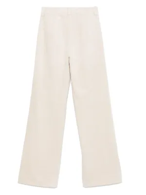 パンツ Antonelli Ecru Pleated Trousers Antonelli pleat-detailed Trousers | White | FARFETCH JO