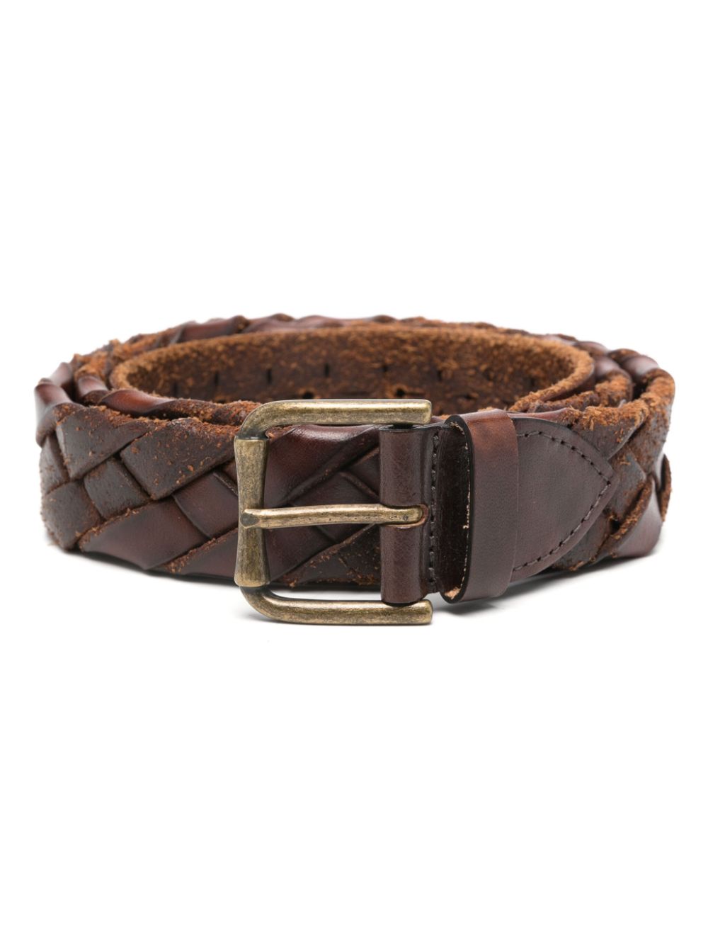 interwoven leather belt