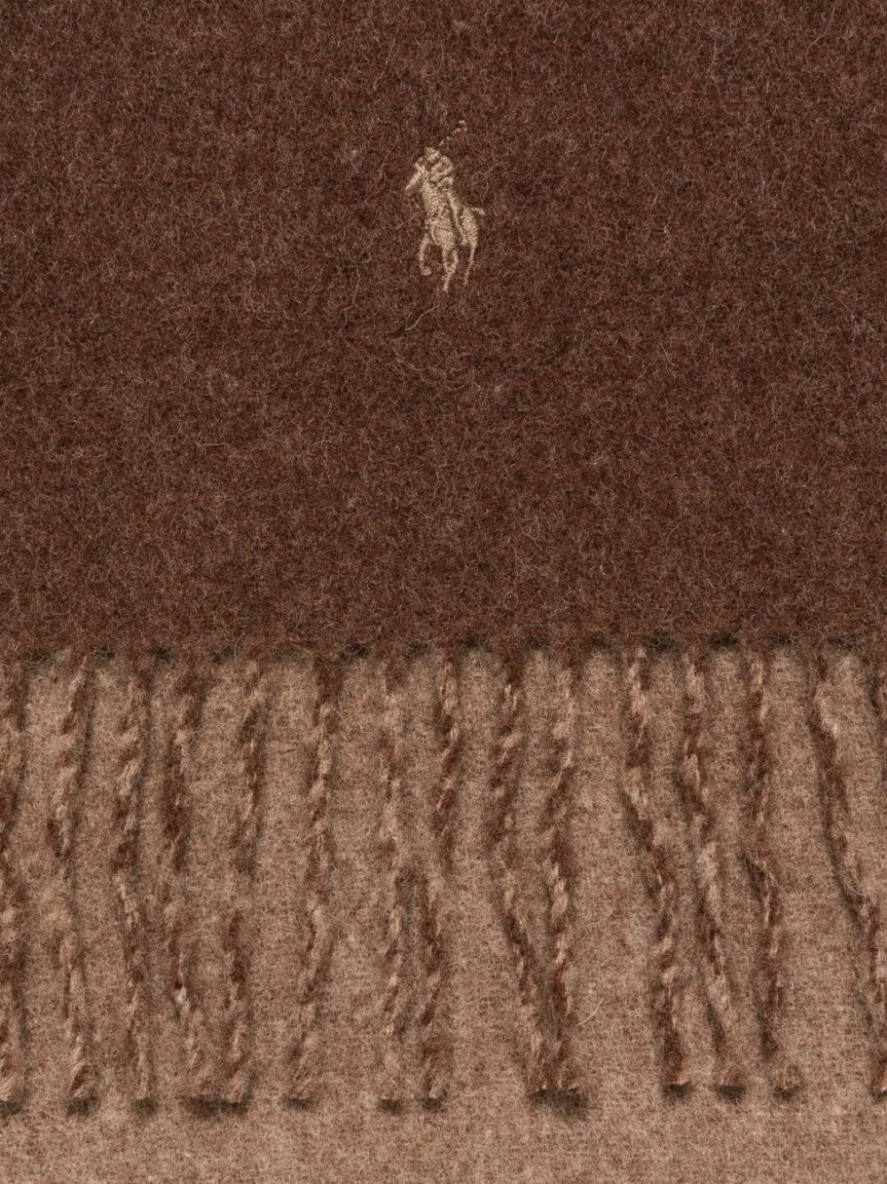 Shop Polo Ralph Lauren Brushed Scarf In Brown